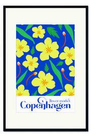 Gerahmter Kunstdruck Flower Market Copenhagen I