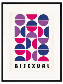 Gerahmter Kunstdruck Bisexual Abstract