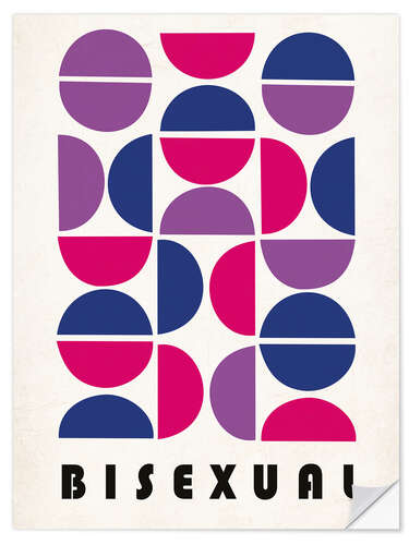 Muursticker Bisexual Abstract