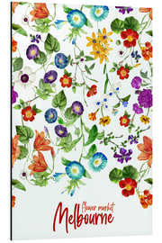 Magnettafel Flower Market Melbourne