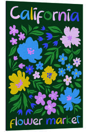 Magnettafel Flower Market California