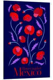 Magnettafel Flower Market Mexico