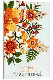 Magnettafel Lima Flower Market