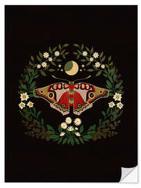 Sticker mural Moon Moth