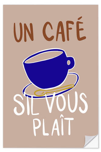 Wall sticker Un café, s'il vous plaît