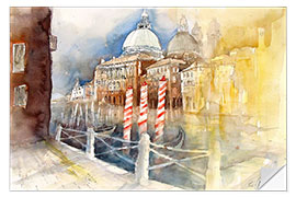 Selvklebende plakat Maria della Salute, Venedig