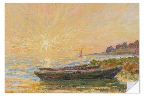 Selvklebende plakat Boats in Martigues
