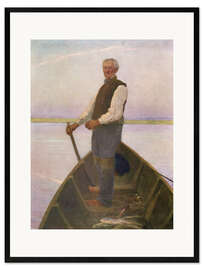 Ingelijste kunstdruk The Boatman