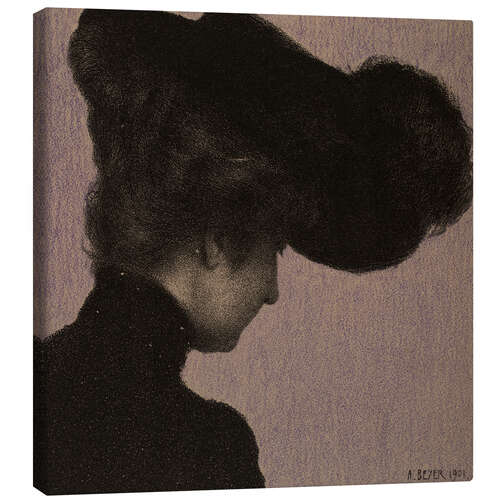 Canvas-taulu Female Portrait Study, Adolf Beyer