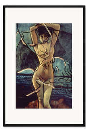 Gerahmter Kunstdruck Akt