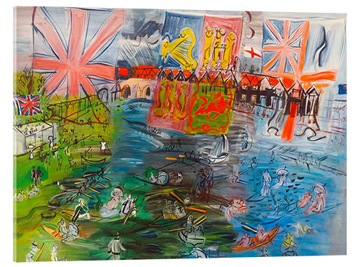 Tableau en verre acrylique Henley, Flag Regatta