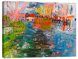 Canvas-taulu Henley, Flag Regatta