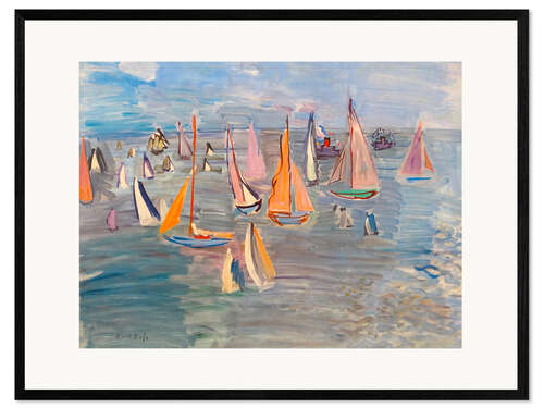 Ingelijste kunstdruk Regatta