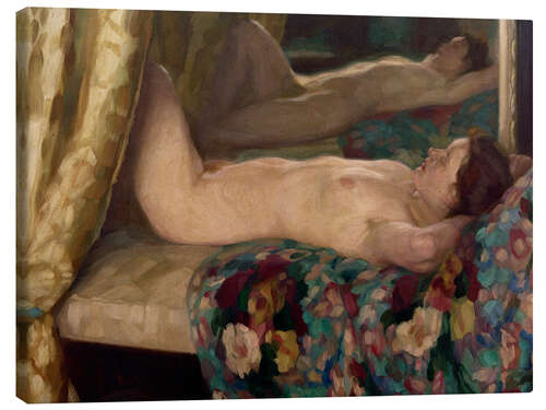 Lærredsbillede Female Nude, Adolf Münzer