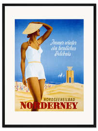 Gerahmter Kunstdruck Nordseeheilbad Norderney