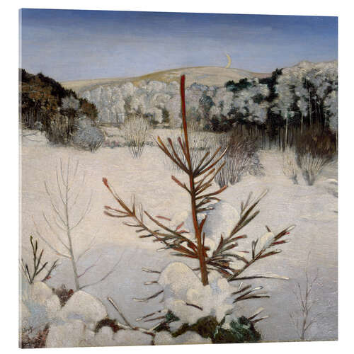 Cuadro de metacrilato Winter in the Seven Mountains, Julius Bretz
