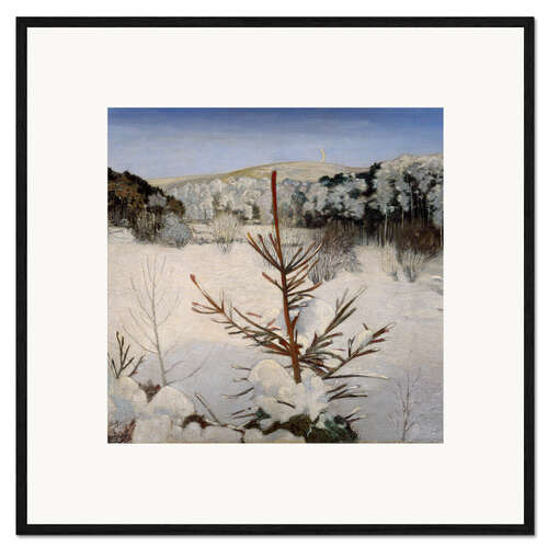 Framed art print Winter in the Seven Mountains, Julius Bretz