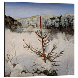 Magnettafel Winter im Siebengebirge, Julius Bretz