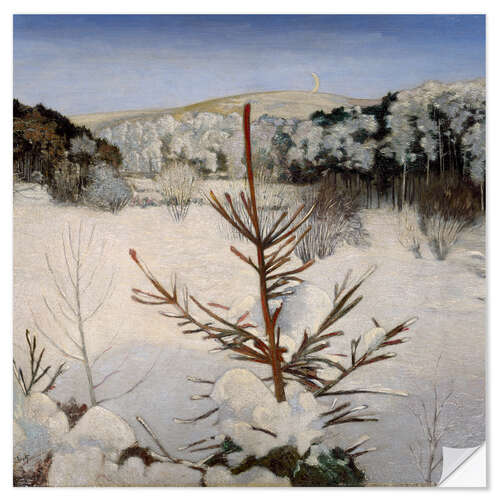 Vinilo para la pared Winter in the Seven Mountains, Julius Bretz