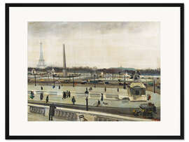 Gerahmter Kunstdruck Place de la Concorde