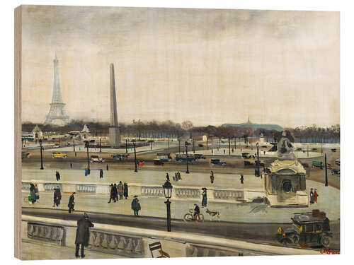 Cuadro de madera Place de la Concorde