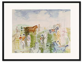 Gerahmter Kunstdruck Im Fahrerlager