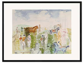 Framed art print At the Paddock