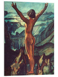 Cuadro de plexi-alu Nude in Front of a Landscape