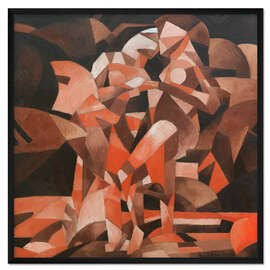 Gerahmter Kunstdruck Tanz an der Quelle