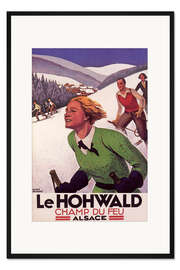 Gerahmter Kunstdruck Hohwald in Alsace