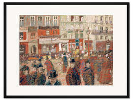 Gerahmter Kunstdruck Le Boulevard Saint-Martin