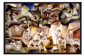Gerahmter Kunstdruck Die Badenden, Albert Gleizes