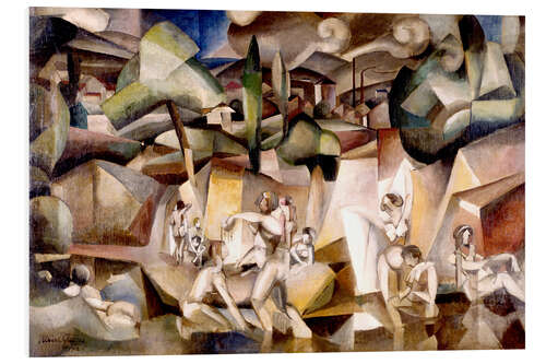 Foam board print The Bathers, Albert Gleizes