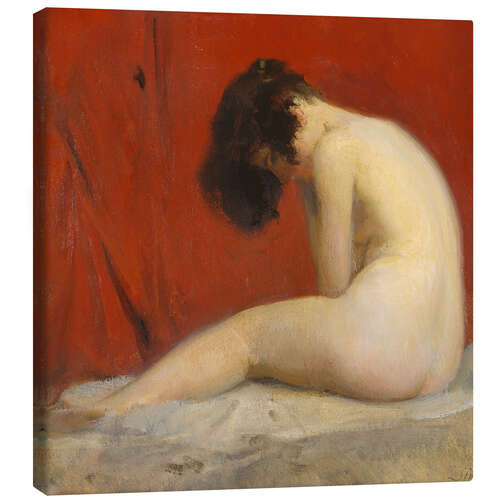 Canvastavla Female Nude, Carlo Siviero