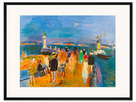 Gerahmter Kunstdruck The Honfleur Pier