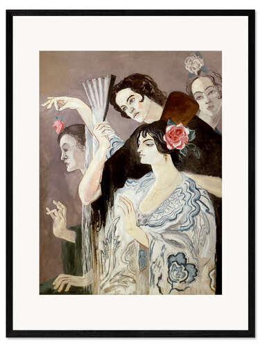 Stampa artistica con cornice Spanish Women