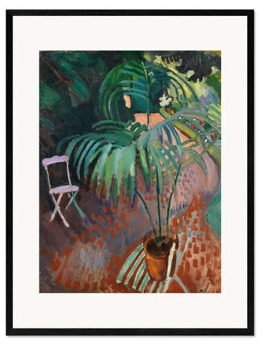 Impresión de arte enmarcada The Little Palm Tree
