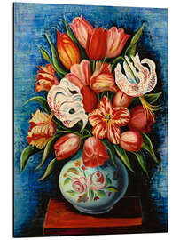 Obraz na aluminium Bouquet of Flowers With Tulips and Lilies