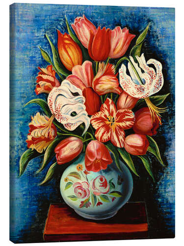 Canvas-taulu Bouquet of Flowers With Tulips and Lilies