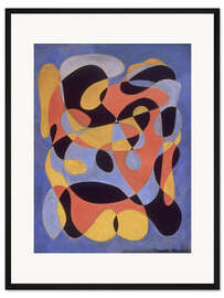 Gerahmter Kunstdruck Abstrakte Komposition