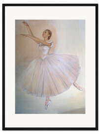 Gerahmter Kunstdruck Porträt der Ballerina Irina Baranova, Savely Sorin