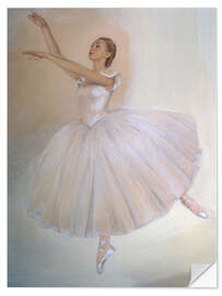 Muursticker Portrait of Ballerina Irina Baranova, Savely Sorin