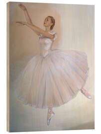 Cuadro de madera Portrait of Ballerina Irina Baranova, Savely Sorin