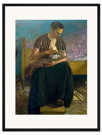 Gerahmter Kunstdruck Mutter und Kind