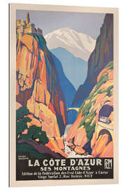 Gallery print The Cote d&#039;Azur and its Mountains