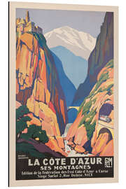 Magnettafel Die Côte d'Azur und ihre Berge