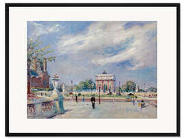 Gerahmter Kunstdruck Tuileries