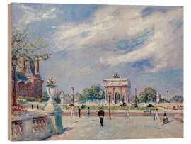 Wood print Tuileries