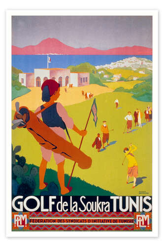 Poster Soukra Golfplatz