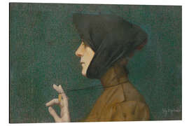 Magnettafel Frau mit Medaillon, Mysterium